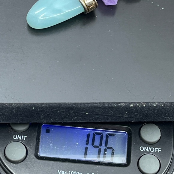 Vintage Whitney Kelly Sterling Silver Pendant w/ Agate, Amethyst & Chalcedony - Picture 16 of 17